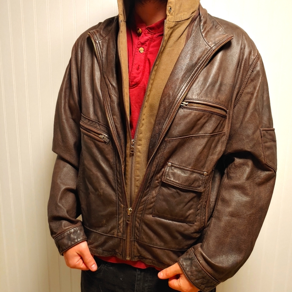 Leather jacket